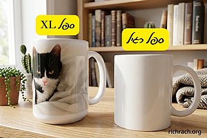 הדפסה על ספל XL נפח 420 מ"ל הדפסה על ספל XL נפח 420 מ"ל