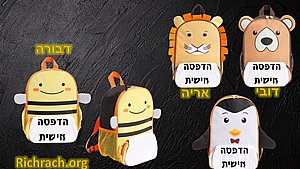 תיק גב צידנית לילד בצורות חיות- כולל תא מרכזי שומר חום/קור תיק גב צידנית לילד בצורות חיות- כולל תא מרכזי שומר חום/קור