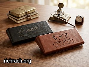 נרתיק/כיסוי למשקפיים דמוי עור עם חריטה אישית נרתיק/כיסוי למשקפיים דמוי עור עם חריטה אישית