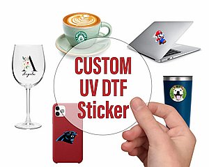מדבקה בהדפסת UV - להדבקה עצמית ע"י הלקוח מדבקה בהדפסת UV - להדבקה עצמית ע"י הלקוח