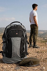 תרמיל גב גדול מבית SWISS + בקבוק טרמי במתנה | תיק גב לצבא ולטיולים 90 ליטר תרמיל גב גדול מבית SWISS + בקבוק טרמי במתנה | תיק גב לצבא ולטיולים 90 ליטר