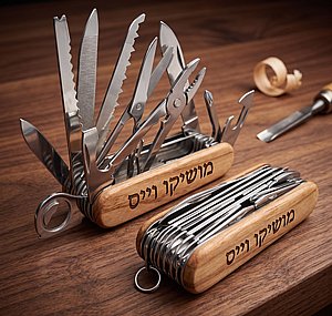אולר רב תכליתי עם חריטה אישית אולר רב תכליתי עם חריטה אישית