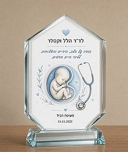 מתנה לרופא- מתנת הוקרה מגן קריסטל עם הקדשה אישית מתנה לרופא- מתנת הוקרה מגן קריסטל עם הקדשה אישית