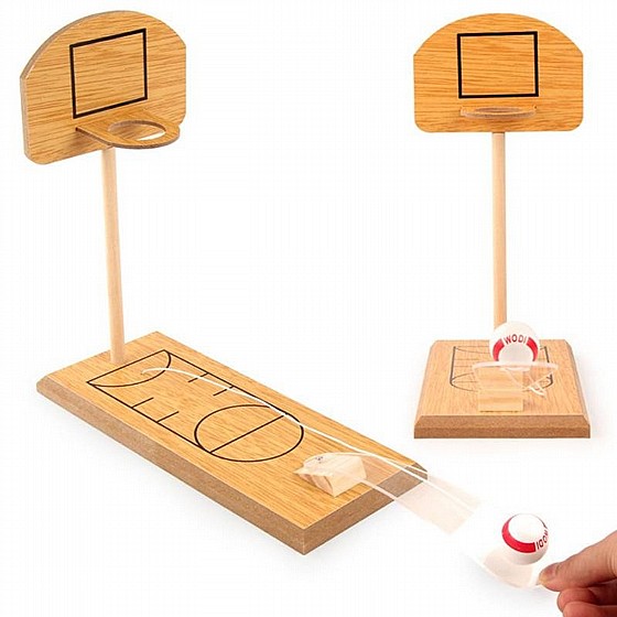 מיני כדורסל שולחני מעץ – DESKTOP BASKETBALL