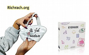 כיסוי לעיניים לבן עם הדפס צבעונית דיגיטלית כיסוי לעיניים לבן עם הדפס צבעונית דיגיטלית